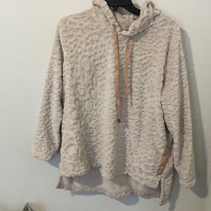 Chico’s pink leopard print hoodie